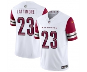 Men's Washington Commanders #23 Marshon Lattimore White 2024 F.U.S.E. Vapor Limited Stitched Football Jersey