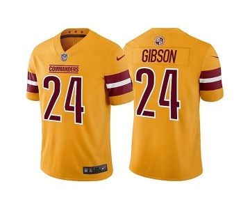 Men's Washington Commanders #24 Antonio Gibson Gold Vapor Untouchable Stitched Football Jersey