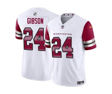 Men's Washington Commanders #24 Antonio Gibson White 2023 F.U.S.E. Vapor Limited Football Stitched Jersey