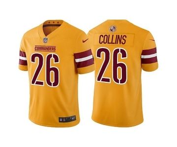 Men's Washington Commanders #26 Landon Collins Gold Vapor Untouchable Stitched Football Jersey