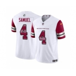 Men's Washington Commanders #4 Curtis Samuel White 2023 F.U.S.E. Vapor Limited Football Stitched Jersey