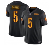 Men's Washington Commanders #5 Jayden Daniels Black 2024 F.U.S.E. Vapor Limited Football Stitched Jersey