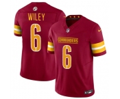 Men's Washington Commanders #6 Michael Wiley Burgundy 2024 F.U.S.E. Vapor Limited Football Stitched Jersey