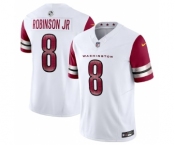 Men's Washington Commanders #8 Brian Robinson Jr. White 2023 F.U.S.E. Vapor Limited Football Stitched Jersey