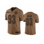 Men's Washington Commanders #93 Jonathan Allen 2023 Brown Salute To Service Limited Football Stitched Jersey