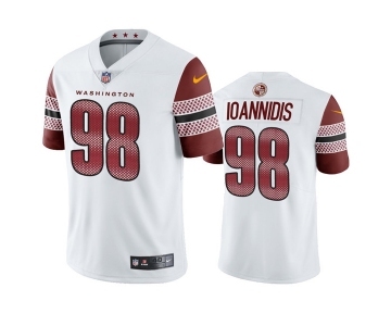 Men's Washington Commanders #98 Matt Ioannidis White Vapor Untouchable Stitched Football Jersey