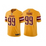 Men's Washington Commanders #99 Chase Young Gold Vapor Untouchable Stitched Football Jersey