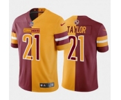 Men's Washington Football Team #21 Sean Taylor Red V Yellow  Peace Split 2022 Vapor Untouchable Limited Jersey