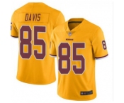 Men's Washington Redskins #85 Vernon Davis Gold Vapor Untouchable Limited NFL Stitched Jersey