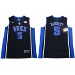 DUKE Blue Devils #5 R.J. Barrett Black Blue Basketball Elite Stitched NCAA Jersey