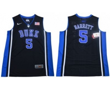 DUKE Blue Devils #5 R.J. Barrett Black Blue Basketball Elite Stitched NCAA Jersey