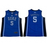 DUKE Blue Devils #5 R.J. Barrett Blue Black Basketball Elite Stitched NCAA Jersey