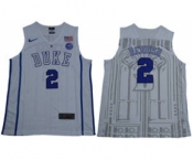 Duke Blue Devils #2 Cameron Reddish White Stitched NCAA Basketball Jersey