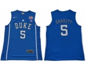 Duke Blue Devils #5 R.J. Barrett Blue Basketball Stitched NCAA Jersey