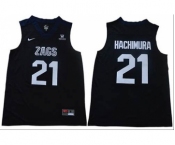 Gonzaga Bulldogs #21 Rui Hachimura Black Stitched College Jersey