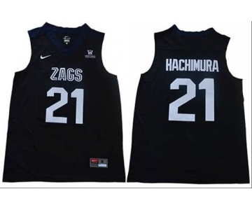 Gonzaga Bulldogs #21 Rui Hachimura Black Stitched College Jersey