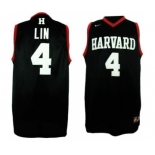 Harvard University #4 Jeremy Lin Black Swingman Jerseys