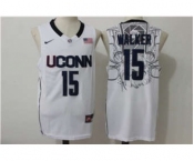 Huskies #15 Kemba Walker White Basketball Stitched NCAA Jersey