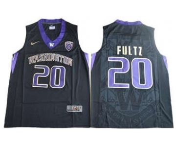 Huskies #20 Markelle Fultz Black Basketball Stitched NCAA Jersey