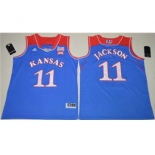 Kansas Jayhawks #11 Josh Jackson Royal Blue Basketball Stitched NCAA Jersey