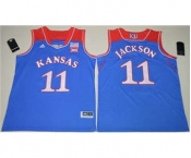 Kansas Jayhawks #11 Josh Jackson Royal Blue Basketball Stitched NCAA Jersey