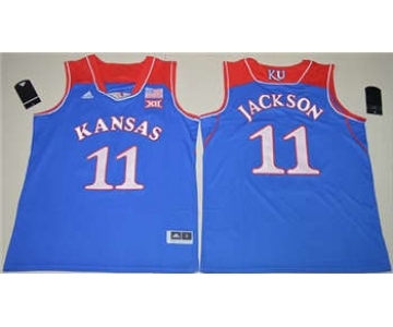 Kansas Jayhawks #11 Josh Jackson Royal Blue Basketball Stitched NCAA Jersey