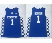 Kentucky Wildcats #1 Devin Booker Blue College Basketball Jersey