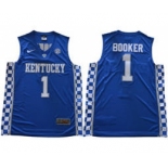 Kentucky Wildcats #1 Devin Booker Royal Blue Basketball Elite Stitched NCAA Jersey