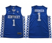 Kentucky Wildcats #1 Devin Booker Royal Blue Basketball Elite Stitched NCAA Jersey