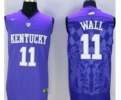 Kentucky Wildcats #11 John Wall Blue Basketball Stitched NCAA Jersey