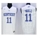 Kentucky Wildcats #11 John Wall White Basketball Stitched NCAA Jersey