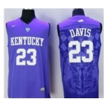 Kentucky Wildcats #23 Anthony Davis Blue Basketball Stitched NCAA Jersey