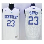 Kentucky Wildcats #23 Anthony Davis White Basketball Stitched NCAA Jersey