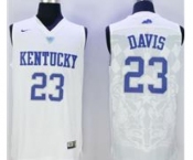 Kentucky Wildcats #23 Anthony Davis White Basketball Stitched NCAA Jersey