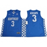 Kentucky Wildcats #3 Edrice Adebayo Royal Blue Basketball Stitched NCAA Jersey