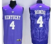 Kentucky Wildcats #4 Rajon Rondo Blue Basketball Stitched NCAA Jersey