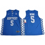 Kentucky Wildcats #5 Malik Monk Royal Blue Basketball Stitched NCAA Jersey