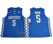 Kentucky Wildcats #5 Malik Monk Royal Blue Basketball Stitched NCAA Jersey