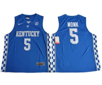 Kentucky Wildcats #5 Malik Monk Royal Blue Basketball Stitched NCAA Jersey