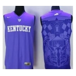 Kentucky Wildcats Blank Blue Basketball Stitched NCAA Jersey