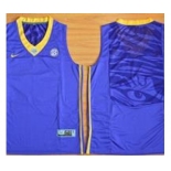 LSU Tigers Blank Purple Basketball Stitched NCAA Jersey