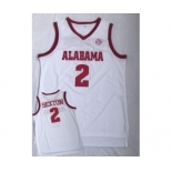 Men's Alabama Crimson Tide #2 Collin Sexton White College Basketball Jersey