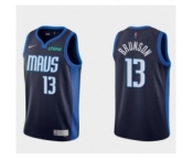 Men's Dallas Mavericks #13 Jalen Brunson Navy Stitched Basketball Jersey