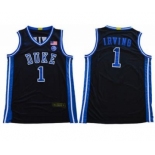 Men's Duke Blue Devils #1 Kyrie Irving Black Basketball Stitched College Jersey