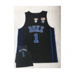 Men's Duke Blue Devils #1 Zion Williamson Black College Basketball Jersey