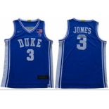 Men's Duke Blue Devils #3 Tre Jones Royal Blue Basketball 2019 Stitched College Jersey