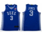 Men's Duke Blue Devils #3 Tre Jones Royal Blue Basketball 2019 Stitched College Jersey