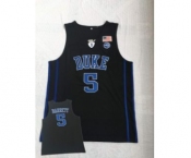 Men's Duke Blue Devils #5 R.J. Barrett Black College Basketball Jersey