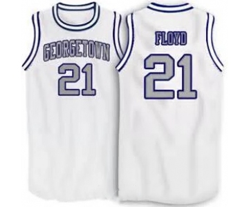 Men's Georgetown Hoyas #21 Floyd White Stitched Jersey