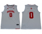 Men's Hoosiers #0 Romeo Langford White Big 10 Patch Stitched College Basketball Jersey